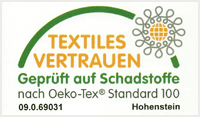 Schadstoffgepr&uuml;fte Textilien nach &Ouml;ko-Tex Standard 100